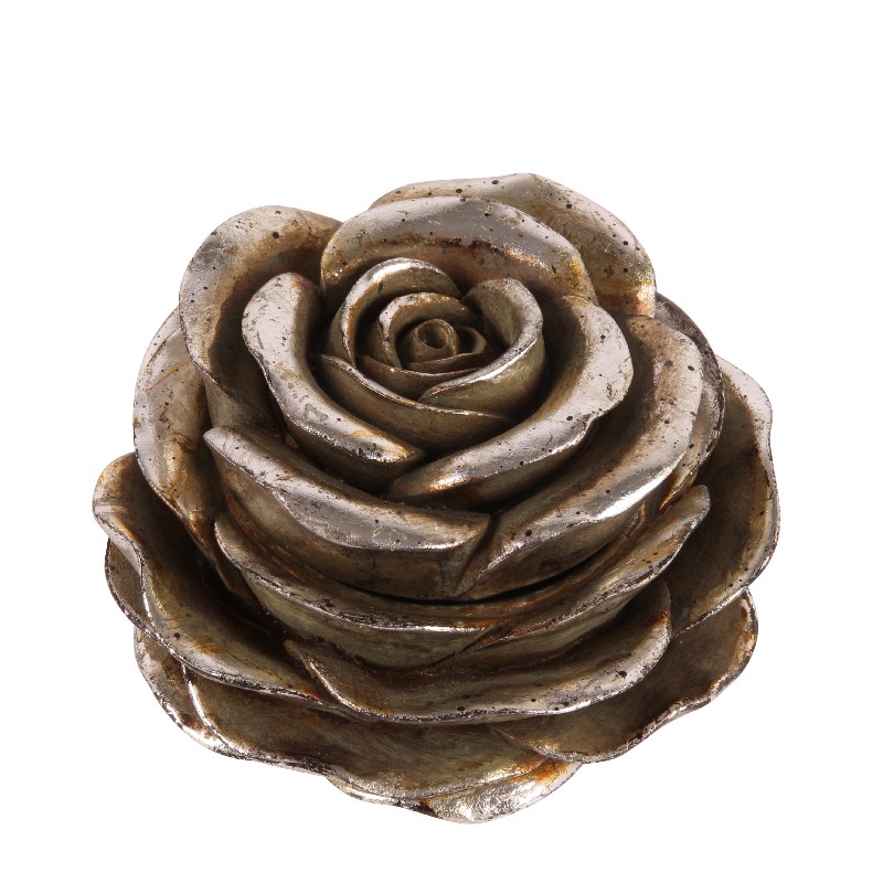 Deco opbergdoos met deksel Ø12 cm