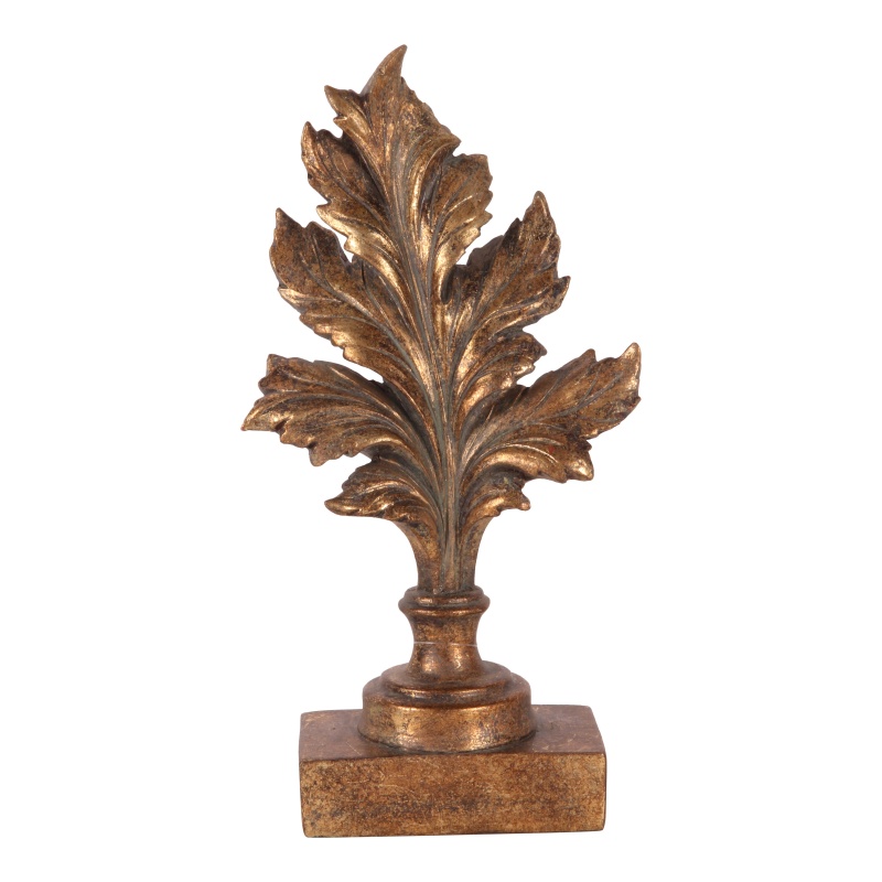 Deco Blad op standaard resin 26 cm