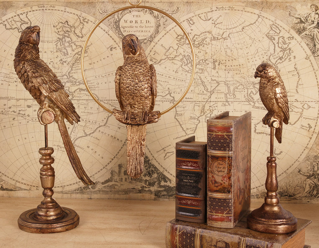 Fig. Papegaai hanger resin 27 cm