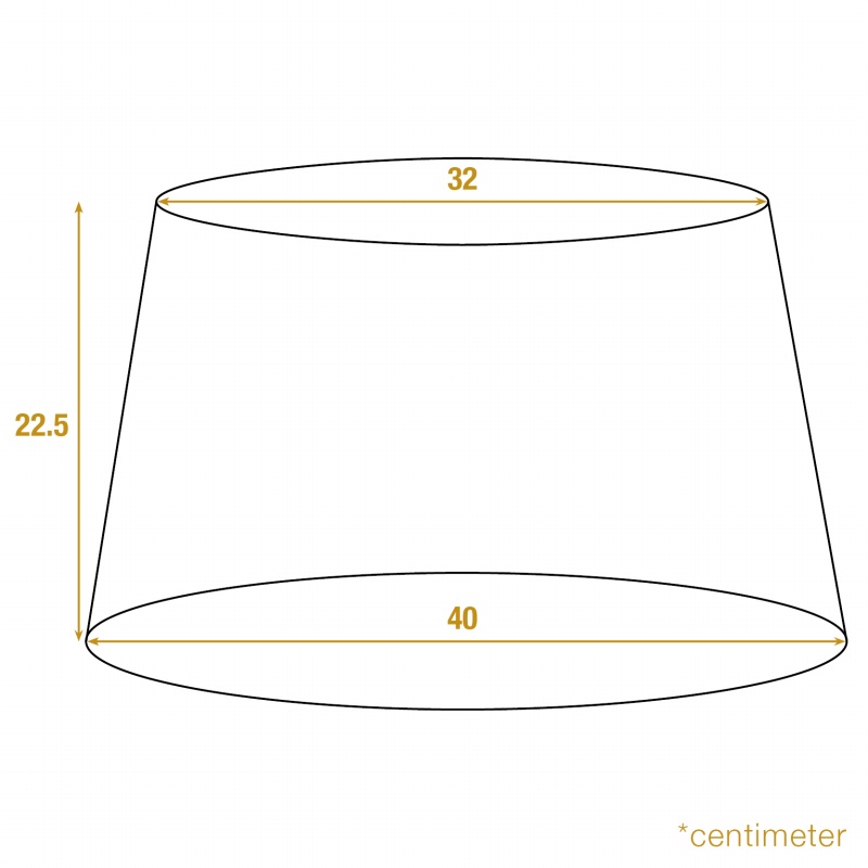 Lampenkap rond 40 cm