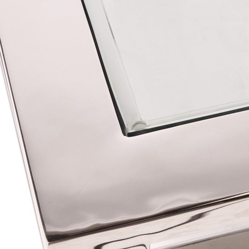 Tafel salon Dubai vierkant zilver