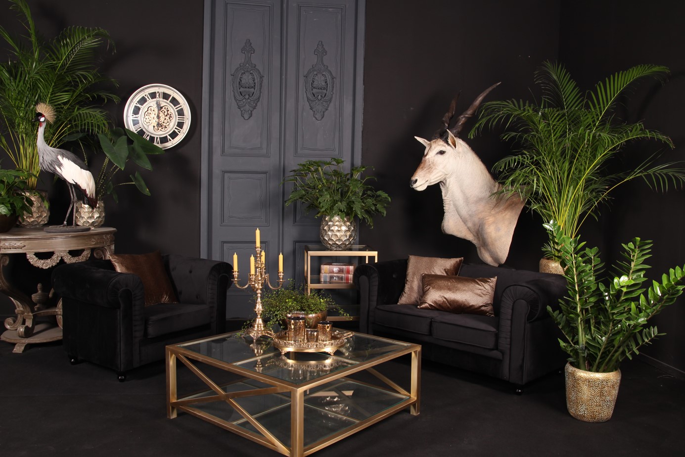 Dienblad spiegel koper 50 cm