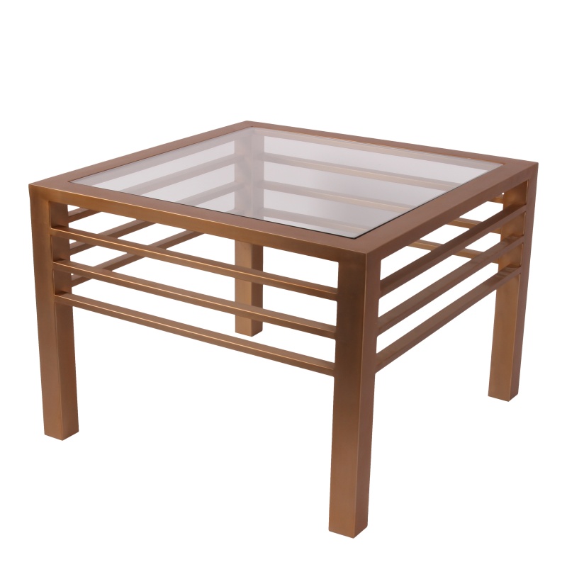 Tafel bijzet Dubai vierkant goud