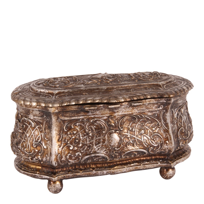 Deco opbergdoos resin 10x21x10