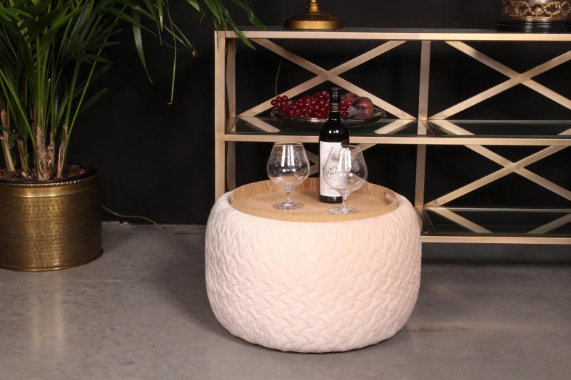 Poef met opbergruimte bal