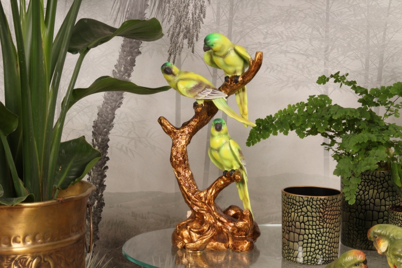 Fig papegaai resin 32 cm