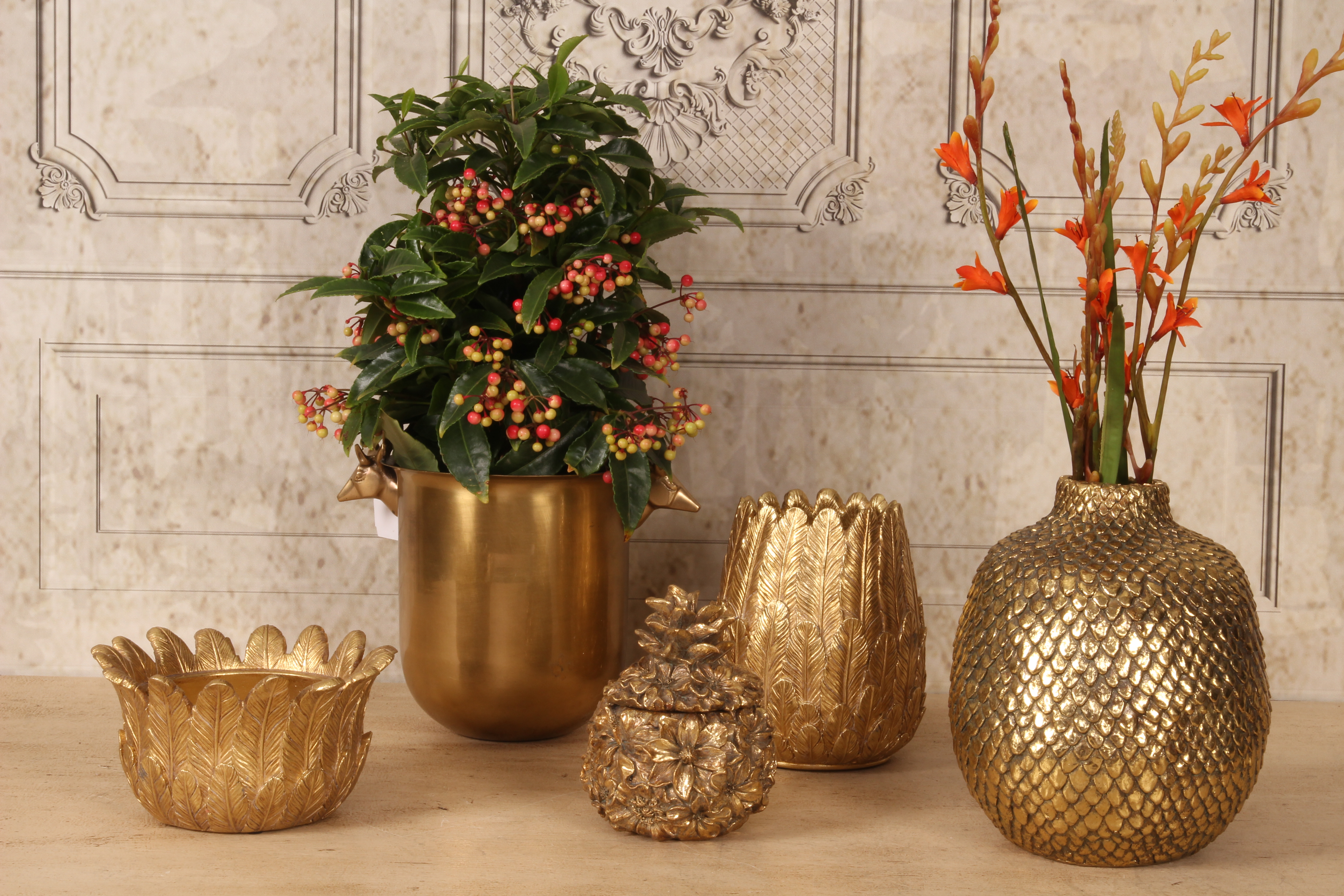 Champagne wijnkoeler koper 24 cm