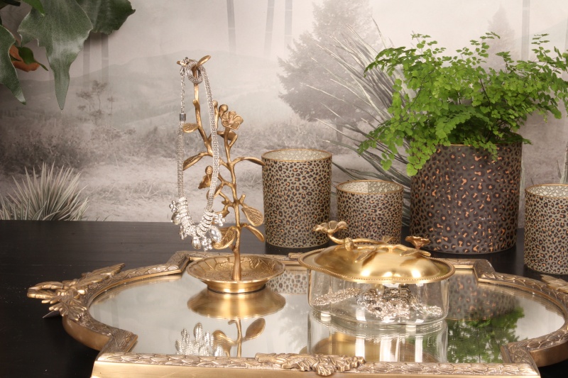 Deco sieraden stand koper 25 cm