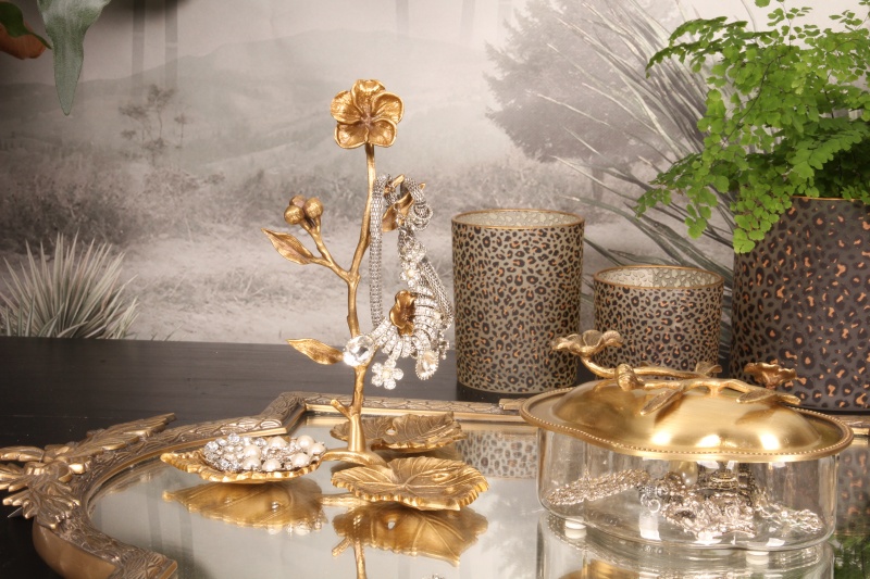 Deco sieraden stand koper 20 cm