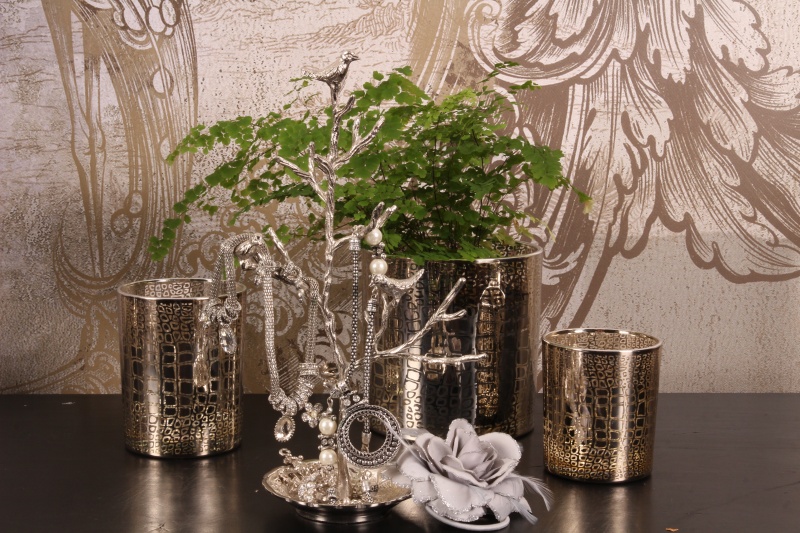 Deco sieraden stand koper 19 cm