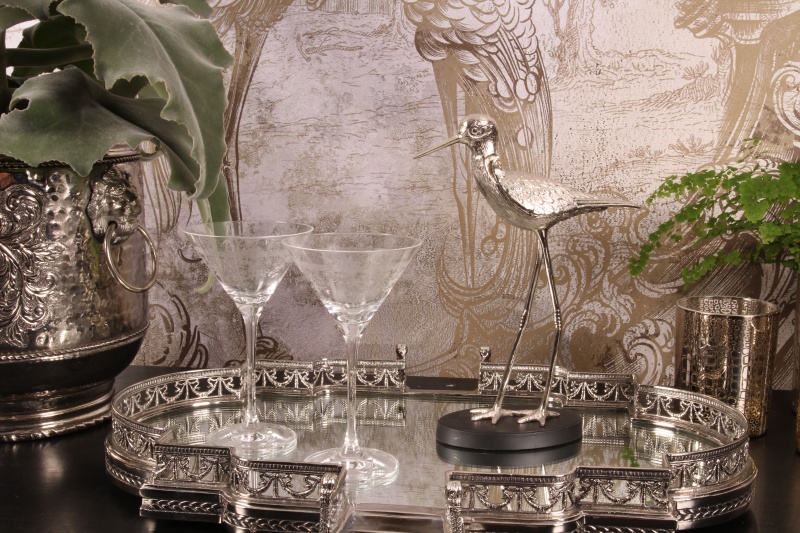 Deco opbergdoos Vogel koper 28 cm