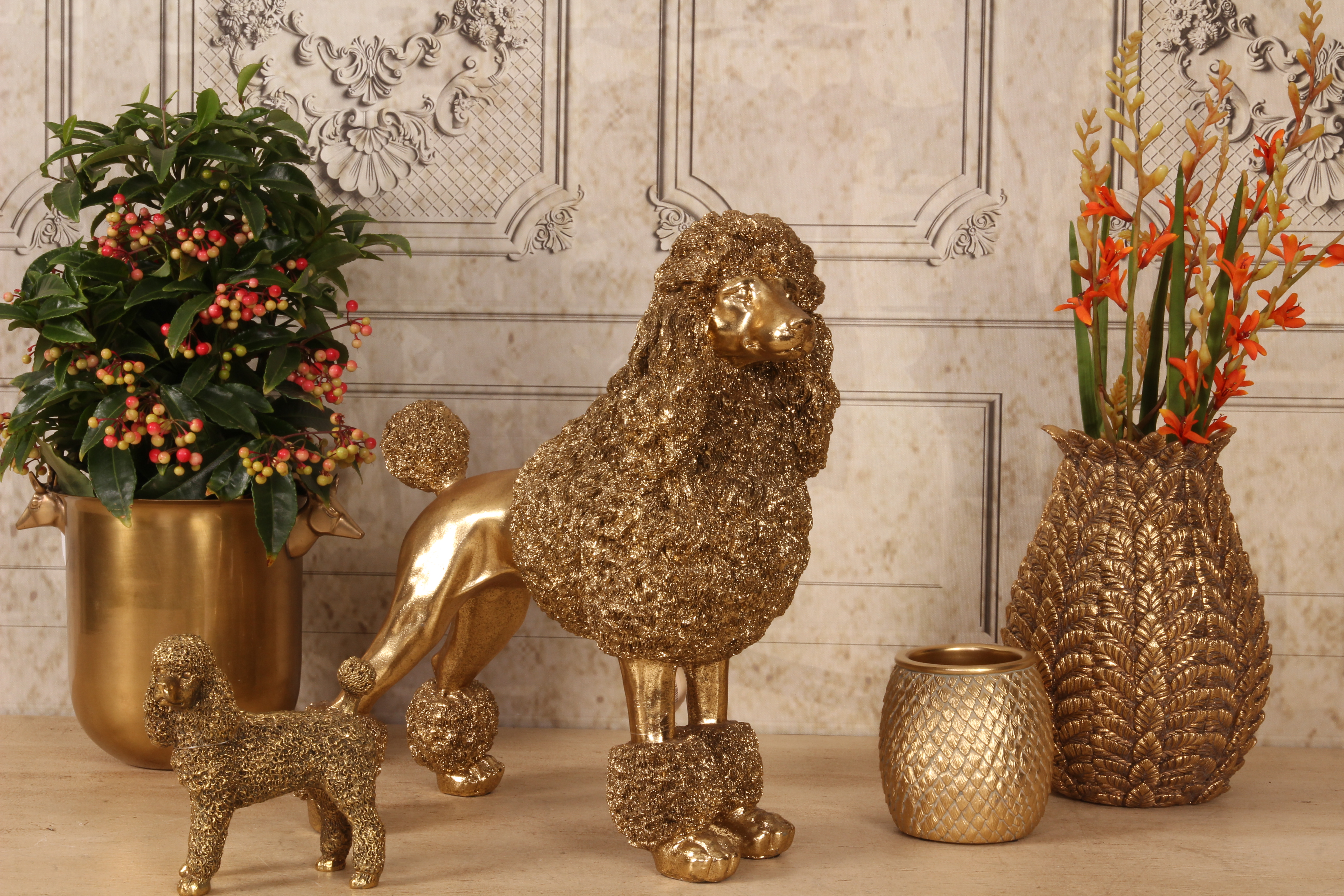 Fig Poedel resin 34 cm