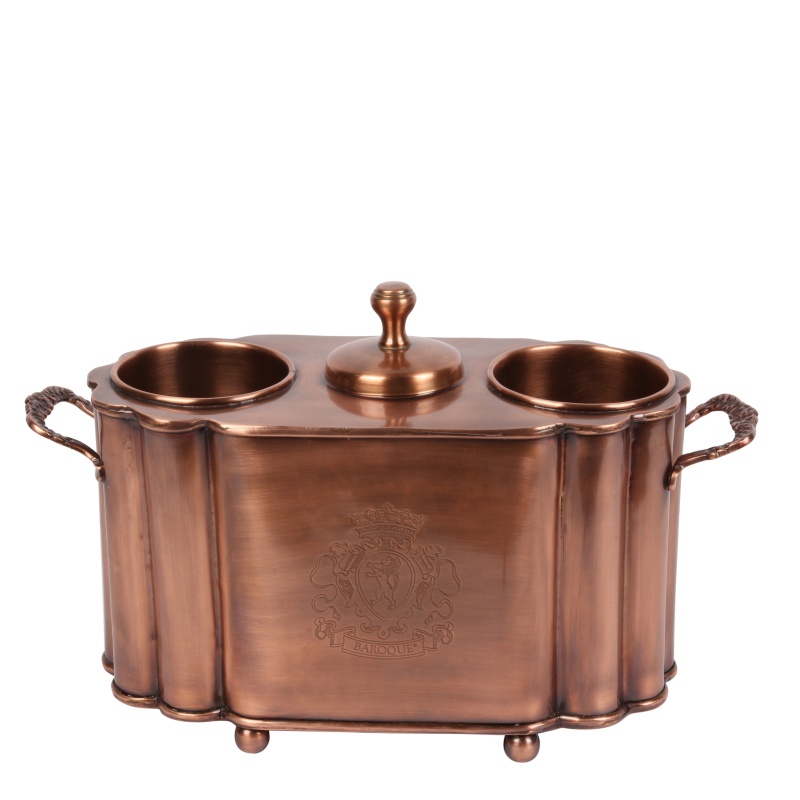 Wijn champagne koper 24x38x15 cm