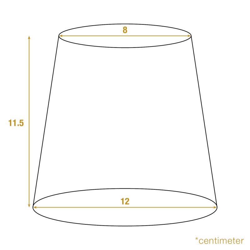 Lampenkap klem 12 cm