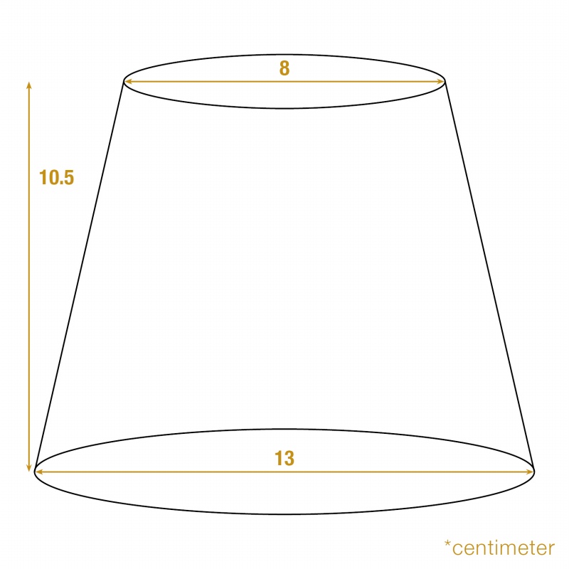 Lampenkap klem 13 cm